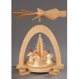 ALBIN PREIßLER Weihnachtspyramide »4 Engel mit Spanbaum, Weihnachtsdeko«, Made in Germany