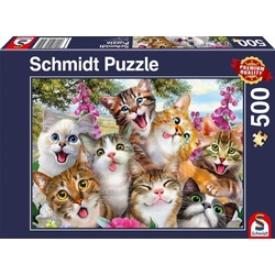 Schmidt Spiele Puzzle Katzen-Selfie (Puzzle), 599 Puzzleteile