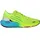 Plein Sport Lo-Top Turnschuhe Größe 46 in Weiß 2908 | Yellow Fluo/Middle Blue