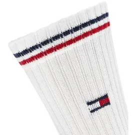Tommy Hilfiger Unisex Sportsocken, Multipack - UNI Iconic Sock, Tennissocken Weiß 43-46