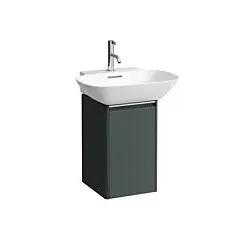 LAUFEN BASE für INO Waschtischunterschrank H4030221102661 31,5x51,5cm, Tür, Scharnier rechts, Griff Aluminium eloxiert, verkehrsgrau