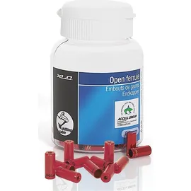 XLC BR-X10 Endkappe für Bremsaussenhülle, Innen Ø 5,0 mm, rot, 10 Stück