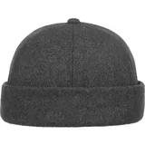 Lipodo Dockermuetze Schirmmuetze meliert Fleecefutter Herren Herbst Winter anthrazit One Size - Einheitsgröße