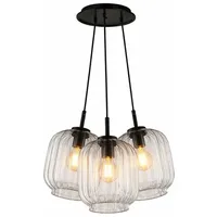 s.luce Velo 3-flg. 20 cm Rund/Klar/Schwarz