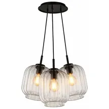 s.luce Velo 3-flg. 20 cm Rund/Klar/Schwarz