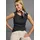 FLASHLIGHTS Tanktop in schwarz & Gr.: 36/38,