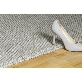 Obsession Teppich »My Loft 580«, rechteckig, Handweb Teppich, Obermaterial: 50% Wolle, 50% Viskose, handgewebt, silberfarben