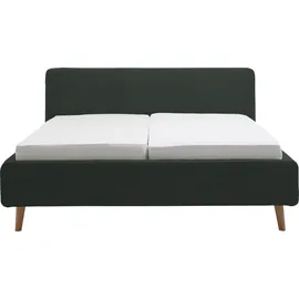 Meise Möbel Polsterbett Mattis 160 x 200 cm Cord Grün Dunkelgrün