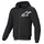 Alpinestars Chrome V2 Sport Motorrad Zip Hoodie Schwarz/Weiß 2XL