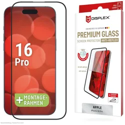 DISPLEX Premium Anti-Reflex Panzerglas (super-entspiegelt, FC, 10H) für Apple iPhone 16 Pro