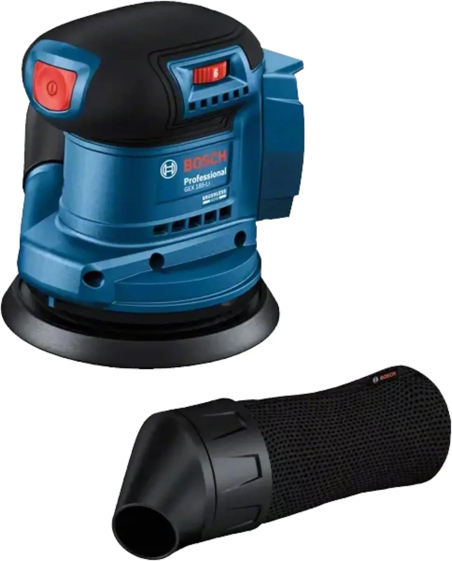 Bosch Professional, Schleifmaschine + Poliermaschine, GEX 185-LI (Exzenterschleifer)