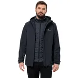 Jack Wolfskin Herren Glaabach 3in1 Jacke (Größe XL, blau)