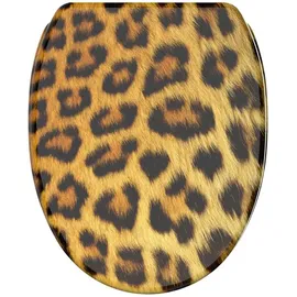 Sanilo WC-Sitz Leopardenfell Braun
