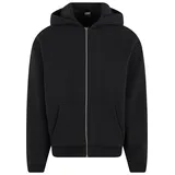 URBAN CLASSICS Fluffy Zip Hoody Kapuzenjacke schwarz Größe XL