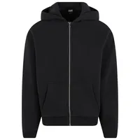 URBAN CLASSICS Fluffy Zip Hoody Kapuzenjacke schwarz Größe XL
