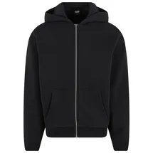 URBAN CLASSICS Fluffy Zip Hoody Kapuzenjacke schwarz Größe XL