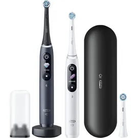 Oral-B iO Series 8 black onyx + 2. Handstück white alabaster + Aufsteckbürste