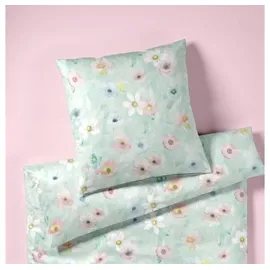 ELEGANTE Bettwäsche Pastel Jersey Aqua 135 x 200 cm + 80 x 80 cm