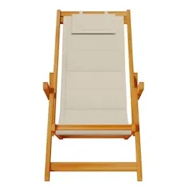 vidaXL Liegestuhl 61,5 x 123 x 82 cm taupe klappbar 2 St.