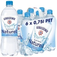 Gerolsteiner Naturell Mineralwasser 6x0.75l Flasche Einweg-Pfand