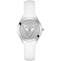 GUESS Glitz Plaque Damenuhr - White - One Size