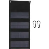 40-w-monokristallin-solarpanel-rucksack, 4-fach Faltbar, Notladegerät Für Wandern Und Camping, Schwarz