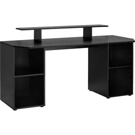 borchardt Möbel Gamingtisch »Tippy«, Breite 160 cm, Schreibtisch mit viel Stauraum Schwarz