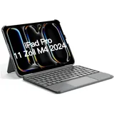 Inateck Tablet-Tastatur für Apple iPad Pro 11 M4/M5 Grau