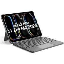 Inateck Tablet-Tastatur für Apple iPad Pro 11 M4/M5 Grau