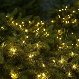 ideoon lights Lichterkette Solar 12,5m 100 LEDs spritzwassergeschützt IP44