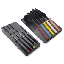 Joseph Joseph Elevate Utensilien und Messer 10-teiliges Set Schwarz/Mehrfarbig