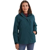 KILLTEC Damen Outdoorjacke Funktionsjacke mit abzippbarer Kapuze KOW 140 WMN Jckt wasserdicht, Winddicht, atmungsaktiv 00834-petrol 36