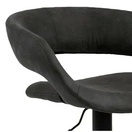 Actona 2er-Set Actona Barhocker Grace Stoff Grau Anthrazit