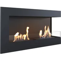 Kratki Wandkamin DELTA 900 TÜV rechts mit Verglasung