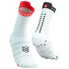 compressport Unisex Pro Racing Socks v4.0 Ultralight Run High weiß