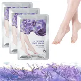 EXQST Seiden-Fußmaske, Glowdemocracy Lavendel-Fußmaske Silky Feet Lavendel-Fußmaske