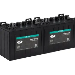 2x Traktionsbatterie Landport LP 1275 12V 150Ah kompatibel mit Arbeitsbühnen und Hebebühnen