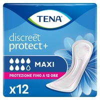 TENA Discreet - Maxi-Damenbinden, Es, Blau, 12 Stück