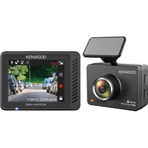 Kenwood DRV-A510W 2K WQHD DashCam 12/24V/GPS/WiFi/App (GPS-Empfänger, Eingebautes Display, WLAN, Eingebautes Mikrofon, Beschleunigungssensor, 2K), Dashcam, Schwarz