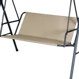 BaCover Ersatzbezug für 2/3-Sitzer Hollywoodschaukel, Sitzbezug für Gartenbank aus 600D Oxford Gewebe, Wasserdicht und UV-beständig, Sitzfläche für Gartenschaukel,Beige,138x50x50cm