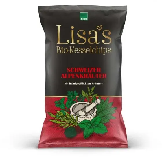 Lisas Chips Kesselchips Schweizer Alpenkräuter bio