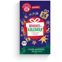 Teekanne Organics Adventskalender | Tee-Adventskaleder | Weihnachtskalender mit 24 feinen Bio-Tee Geschenken | 24 Verwöhnmomente für deine Vorweihnachtszeit