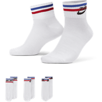 Nike Everyday Essential Knöchelsocken White/Black/Game Royal/University Red 42-46