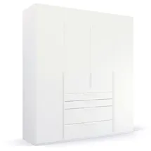 Rauch Drehtürenschrank Purisma 201 x 223 x 60 cm Weiß/Orange