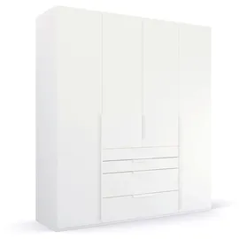 Rauch Drehtürenschrank Purisma 201 x 223 x 60 cm Weiß/Orange