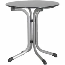 Sieger Boulevard-Klapptisch mit vivodur-Platte Ø 68 x 72 cm graphit/Schieferdekor anthrazit