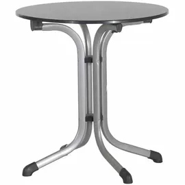 Sieger Boulevard-Klapptisch mit vivodur-Platte Ø 68 x 72 cm graphit/Schieferdekor anthrazit