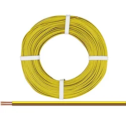 Donau Elektronik Donau Zwillingslitze 0,14 mm2 / 50 m gelb-braun, 50 m, Braun, G