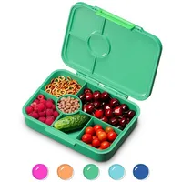 Schmatzfatz Bento-Box für Kinder - BPA-frei, Auslaufsicher, 4-6 Fächer,