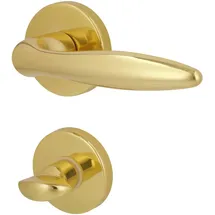 Alpertec WC-Rosettengarnitur Alison Messing gold